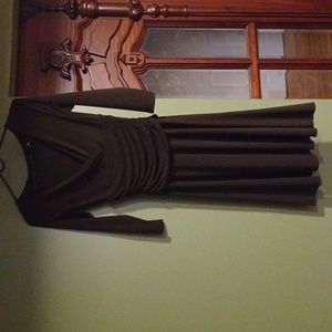 NY&Co Stretchy Brown Dress
